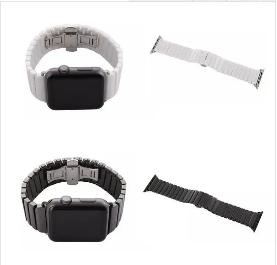 new arrival link bracelet band for apple watch band high quality Space ceramic strap color white and black 38/42mm band
new arrival link bracelet band for apple watch band high quality Space ceramic strap color white and black 38/42mm band