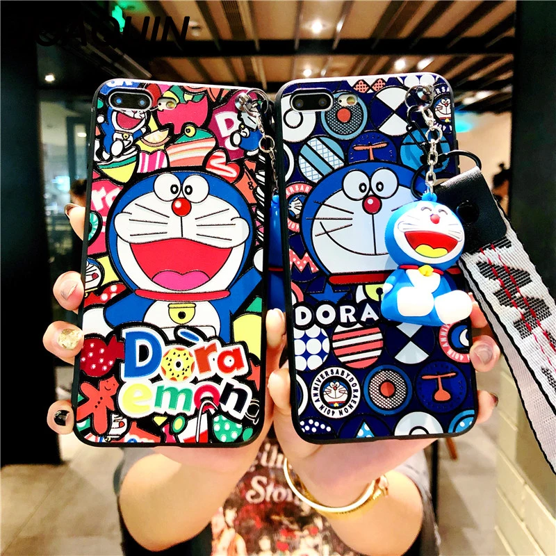 Cute 3D Cartoon Doraemon Case For iPhone 6 6s 7 8 Plus Cover Soft Silicone Protect Cover For iPhone X XS MAX XR Capa with Strap
Cute 3D Cartoon Doraemon Case For iPhone 6 6s 7 8 Plus Cover Soft Silicone Protect Cover For iPhone X XS MAX XR Capa with Strap