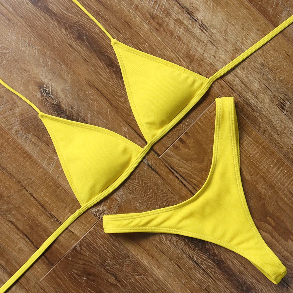 Brazilian thong sexy bikini set solid mirco bikini female 2019 swimming suit for women push up bathing suit mini mayo swim suit
Brazilian thong sexy bikini set solid mirco bikini female 2019 swimming suit for women push up bathing suit mini mayo swim suit