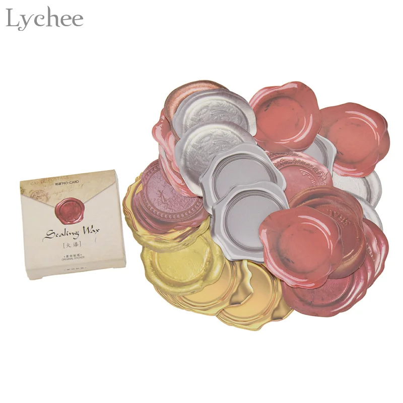 Lychee 45pcs Retro Wax Seal Design Sticker For Scrapbook Album DIY Handmade Scrapbooking Envelope Sealing Sticker
Lychee 45pcs Retro Wax Seal Design Sticker For Scrapbook Album DIY Handmade Scrapbooking Envelope Sealing Sticker
