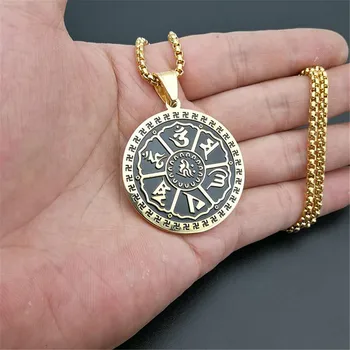 Buddhistic Six Words' Sutra Yoga Swastika Pendants Necklace for Men Stainless Steel Buddhism Hinduism Jewelry Dropshipping
Buddhistic Six Words' Sutra Yoga Swastika Pendants Necklace for Men Stainless Steel Buddhism Hinduism Jewelry Dropshipping