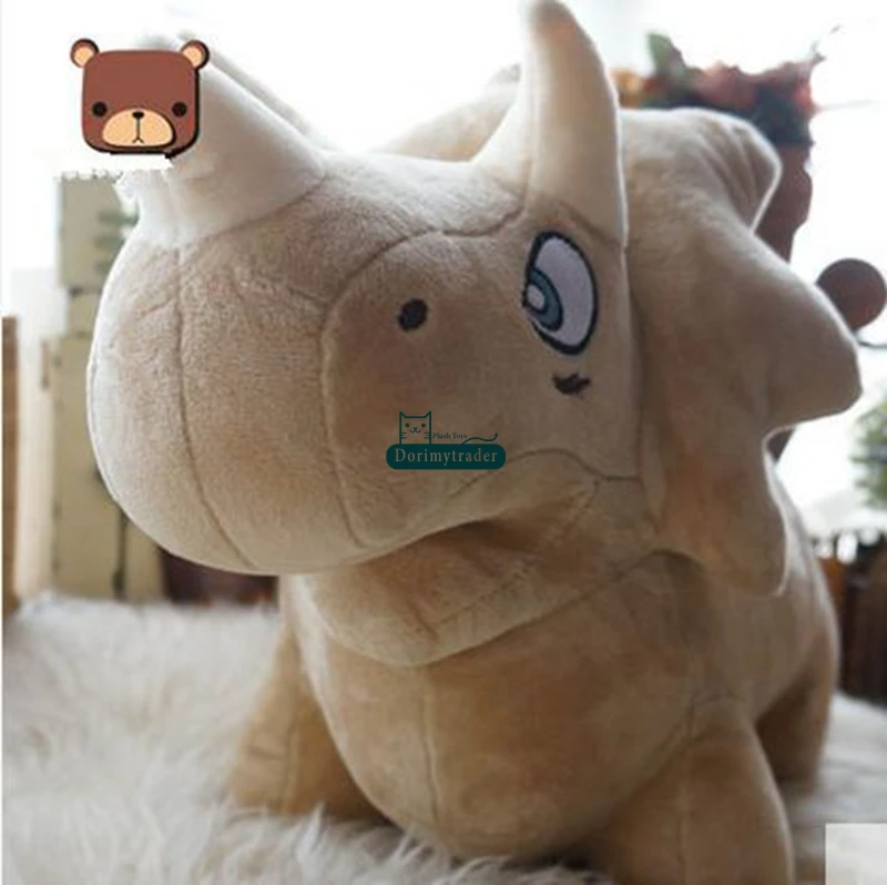 Dorimytrader Pop Triceratops Фаршированная игрушка Big Soft Плюшевые животные Трицератопс