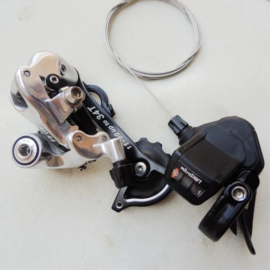 Microshift micro R10 aluminum alloy mid-leg rear derailleur folding bike split diaI
Microshift micro R10 aluminum alloy mid-leg rear derailleur folding bike split diaI