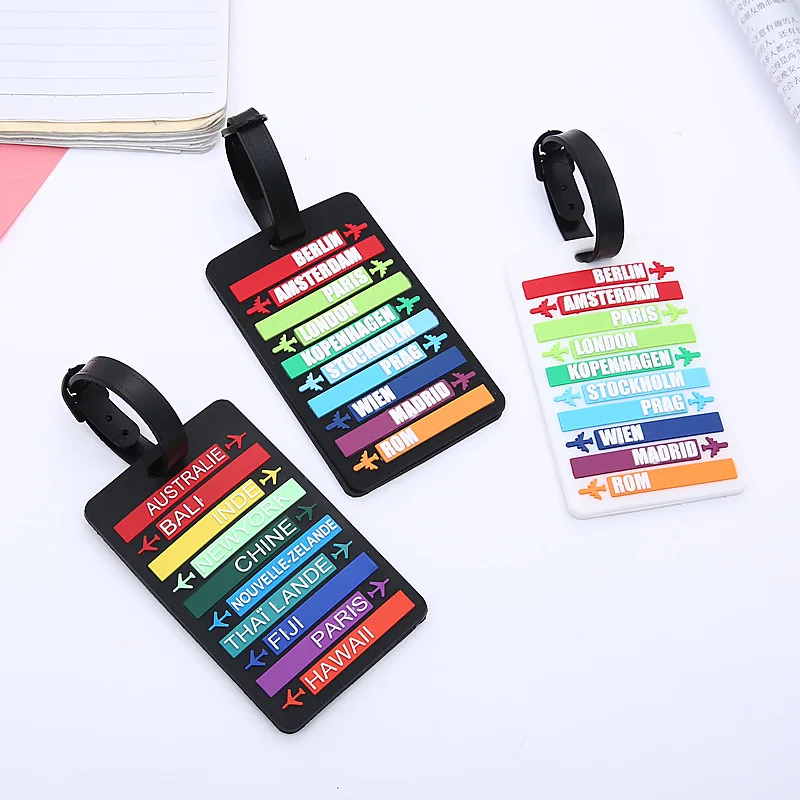 New Country Name Travel Luggage Tag Letter Address Holder Baggage Label Silicone Suitcase Tag Indentifier Travel Accessories
New Country Name Travel Luggage Tag Letter Address Holder Baggage Label Silicone Suitcase Tag Indentifier Travel Accessories