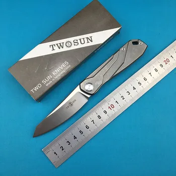 Two Yang TS07 Tactical Flipper Ball Bearing Folding Knife D2 Blade Titanium Handle Camping Outdoor Fruit Knife EDC Tools
Two Yang TS07 Tactical Flipper Ball Bearing Folding Knife D2 Blade Titanium Handle Camping Outdoor Fruit Knife EDC Tools