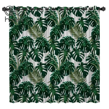 

COCOHouse Nordic Windy Tropical Banana Leaves Blackout Bathroom Curtains Indoor Kids Curtain Panels With Grommets Window Treatme