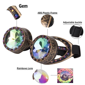 C.F.GOGGLE Steampunk Goggles Colorful LensWith Fashion Desgin Rave Festival Party EDM Glasses Cosplay Vintage Glass Eyewear
C.F.GOGGLE Steampunk Goggles Colorful LensWith Fashion Desgin Rave Festival Party EDM Glasses Cosplay Vintage Glass Eyewear