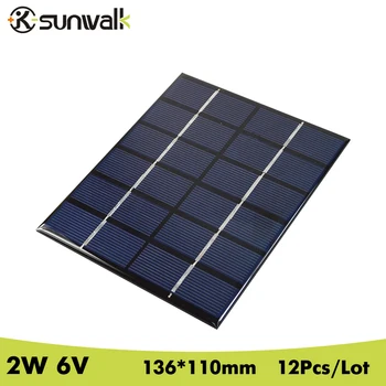 SUNWALK 12pcs 2W 6V DIY Mini Solar Cell Panel Epoxy resin Laminated Polycrystalline Solar Panel for Solar System and Experiment
SUNWALK 12pcs 2W 6V DIY Mini Solar Cell Panel Epoxy resin Laminated Polycrystalline Solar Panel for Solar System and Experiment