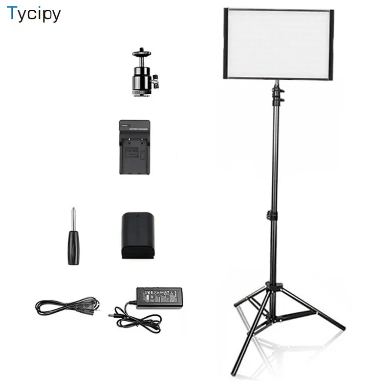 Tycipy LED Video Light Kit Adjustable Two-Color Variable 3200K ~ 5600K Brightness is 10 ~ 100% for Video Photography Lighting
Tycipy LED Video Light Kit Adjustable Two-Color Variable 3200K ~ 5600K Brightness is 10 ~ 100% for Video Photography Lighting