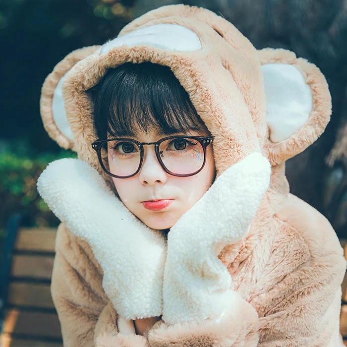 Super Cute Women's Faux Fur Brown Bear Fluffy Hooded Coat Winter Thick Long Sleeve Lolita Rabbit Ears Outwear Jacket Warm
Super Cute Women's Faux Fur Brown Bear Fluffy Hooded Coat Winter Thick Long Sleeve Lolita Rabbit Ears Outwear Jacket Warm