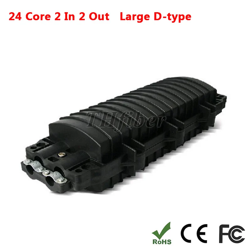 24 Core Large D-type 2 in 2 out splice box optical cable connection box Optical fiber connector box waterproof
24 Core Large D-type 2 in 2 out splice box optical cable connection box Optical fiber connector box waterproof