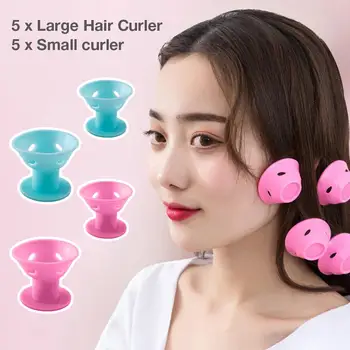 10pcs/set Soft Rubber Magic Hair Care Rollers Silicone Hair Curler No Heat Hair Styling Tool Blue Pink
10pcs/set Soft Rubber Magic Hair Care Rollers Silicone Hair Curler No Heat Hair Styling Tool Blue Pink