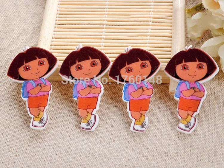 DIY 40*24mm Dora Figurine holiday decoration crafts flat back planar resin hair accessories Resin Crafts
DIY 40*24mm Dora Figurine holiday decoration crafts flat back planar resin hair accessories Resin Crafts