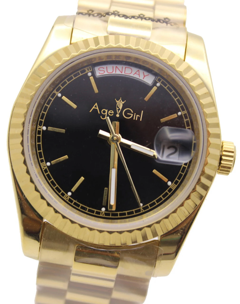 Luxury Brand New Mens Daydate Yellow Gold Watch Automatic Mechanical Stainless Steel Wristwatch Sports Day date Gents Watches
Luxury Brand New Mens Daydate Yellow Gold Watch Automatic Mechanical Stainless Steel Wristwatch Sports Day date Gents Watches
