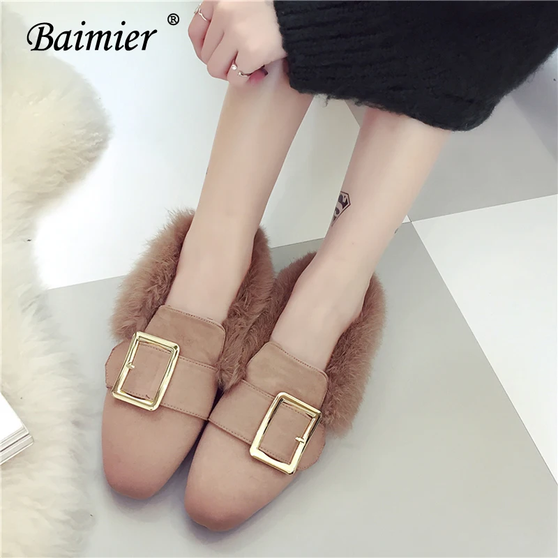 Baimier 2018 Spring Genuine Leather Plush Loafers Women Casual Comfortable Slip-on Flats Fashion Square Buckle Short Plush Shoes
Baimier 2018 Spring Genuine Leather Plush Loafers Women Casual Comfortable Slip-on Flats Fashion Square Buckle Short Plush Shoes