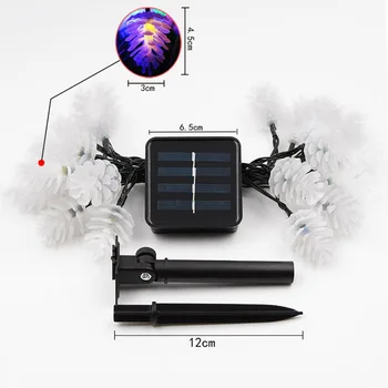 Solar Light String 20LED Outdoor Energy Saving Lantern Garden Landscape Light Pinecone Festival Wedding Garden LUZ Decoration 
Solar Light String 20LED Outdoor Energy Saving Lantern Garden Landscape Light Pinecone Festival Wedding Garden LUZ Decoration