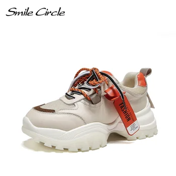 Smile Circle Sneakers Women Flat platform Shoes spring Mesh breathable outdoor casual white Chunky shoes women
Smile Circle Sneakers Women Flat platform Shoes spring Mesh breathable outdoor casual white Chunky shoes women