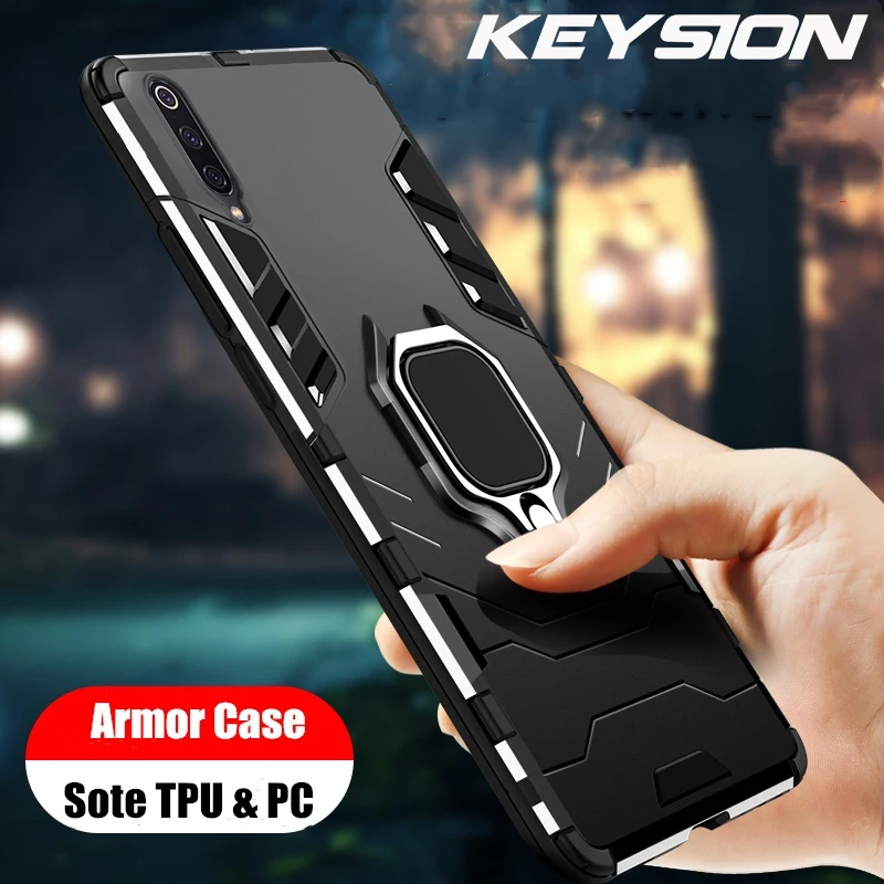 Ударопрочный армированный чехол KEYSION для Samsung Galaxy A50 A30 A20 держатель-подставка