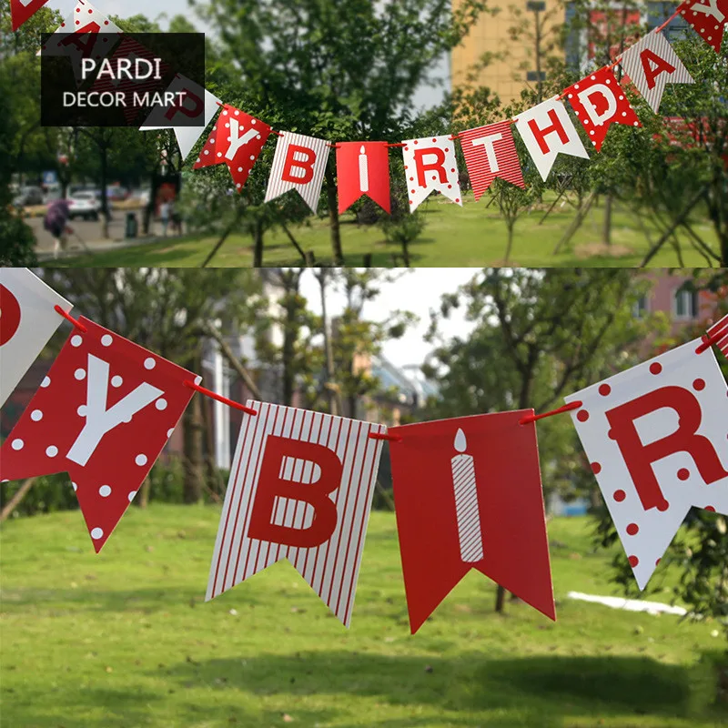 2016 new Happy birthday Letters flag Red/Black Birthday flags party decoration supplies home decoration party 1pc/lot
2016 new Happy birthday Letters flag Red/Black Birthday flags party decoration supplies home decoration party 1pc/lot