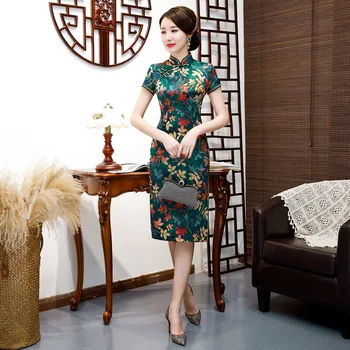Hot Sale Plus Size Sexy Chinese Style Qipao Cheongsam Women Summer Elegant Print Flower Evening Party Dress M L XL 2XL 3XL
Hot Sale Plus Size Sexy Chinese Style Qipao Cheongsam Women Summer Elegant Print Flower Evening Party Dress M L XL 2XL 3XL