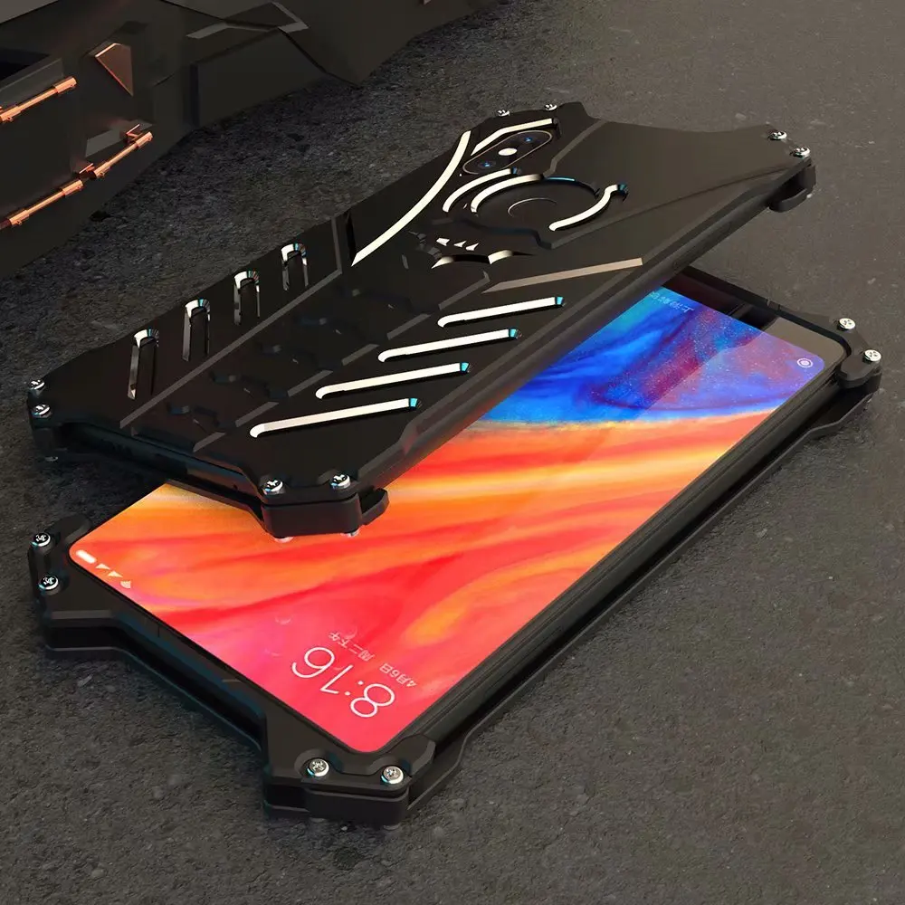 Защитный чехол R Just для телефона Xiaomi Mi Mix 2S жесткий металлический алюминиевый