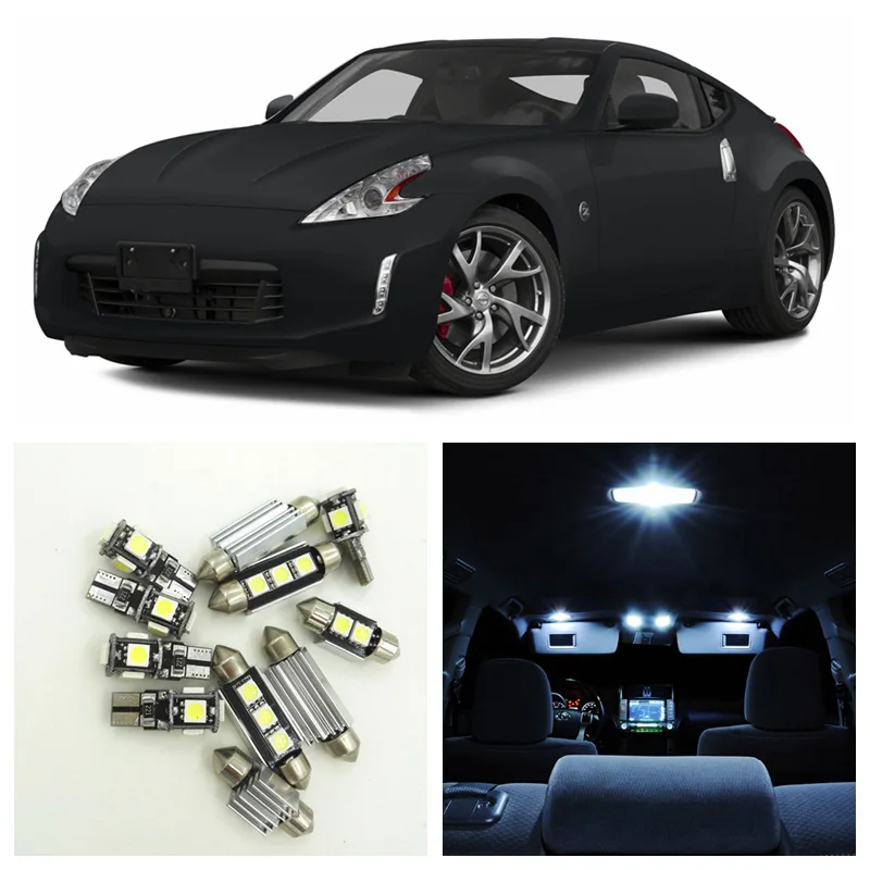 7pcs White Canbus LED Light Bulbs Interior Package Kit For 2009-2013 Nissan 370Z Map Trunk License Plate Lamp Nissan-B-28
7pcs White Canbus LED Light Bulbs Interior Package Kit For 2009-2013 Nissan 370Z Map Trunk License Plate Lamp Nissan-B-28