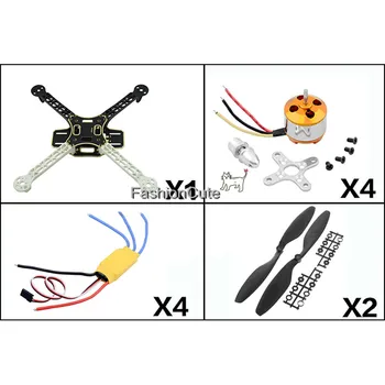 F450 450 Quadcopter MultiCopter Frame kit with 2212 Motor+30A ESC+1045 props Propeller for DJI F450 F550
F450 450 Quadcopter MultiCopter Frame kit with 2212 Motor+30A ESC+1045 props Propeller for DJI F450 F550