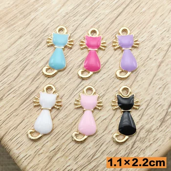 11x22mm Mixed color Gold Plated Lots Cat animal Charms Pendants flatback button for Jewelry Making DIY Handmade
11x22mm Mixed color Gold Plated Lots Cat animal Charms Pendants flatback button for Jewelry Making DIY Handmade