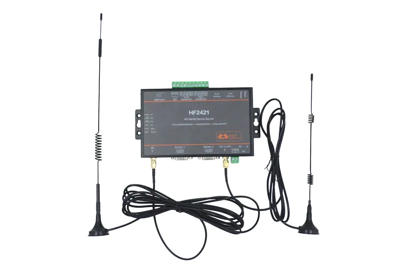 Double Port Serial Device Server RS232 RS485 RS422 to Ethernet Wifi 4G 3G GPRS Network Converter
Double Port Serial Device Server RS232 RS485 RS422 to Ethernet Wifi 4G 3G GPRS Network Converter