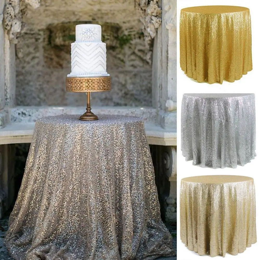 Fashion Sequined Tablecloth Sequins Embroidered Table Cloth for Wedding Sequins Round Tablecloth Gold Silver Rose Gold Color New
Fashion Sequined Tablecloth Sequins Embroidered Table Cloth for Wedding Sequins Round Tablecloth Gold Silver Rose Gold Color New