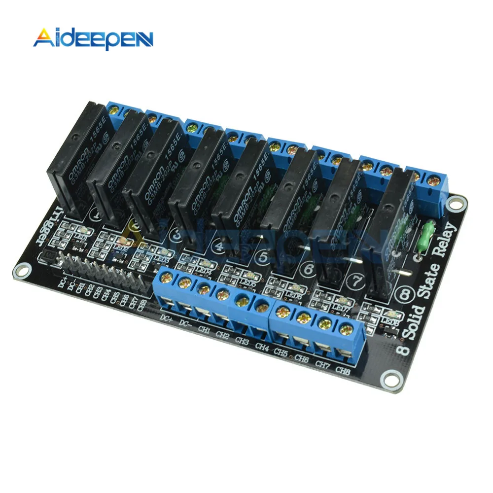 1pcs 5v 8 Channel Relay Module 8 Way Solid State Relay Module for Arduino Low Level Trigger
1pcs 5v 8 Channel Relay Module 8 Way Solid State Relay Module for Arduino Low Level Trigger