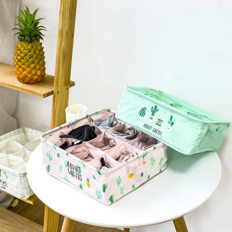 Socks Sundries Waterproof Cactus Storage Box For Bra Underwear 9 Grid Storage Box Colorful Cotton And Linen Home Organizer
Socks Sundries Waterproof Cactus Storage Box For Bra Underwear 9 Grid Storage Box Colorful Cotton And Linen Home Organizer
