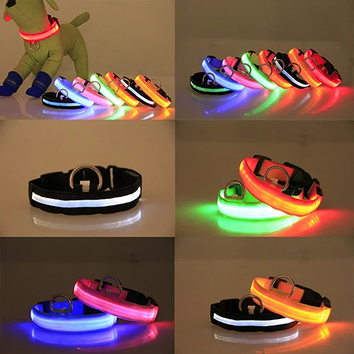 Nylon LED Pet Dog Cat Collar Night Safety Light Flashing Glow In The Dark ,Dogs Luminous Fluorescent Collars Pet Accessories
Nylon LED Pet Dog Cat Collar Night Safety Light Flashing Glow In The Dark ,Dogs Luminous Fluorescent Collars Pet Accessories