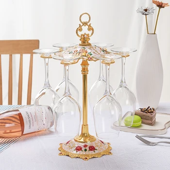 The luxurious palace wine cup rack bar hanging upside down European living personality cup holder retro Wine cup holder
The luxurious palace wine cup rack bar hanging upside down European living personality cup holder retro Wine cup holder