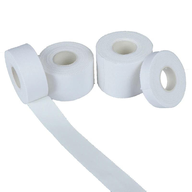 1PC White Cotton Muscle Bandage Adhesive Athletic Tape Sport Injury Muscle Strain Protection First Aid Bandage Support