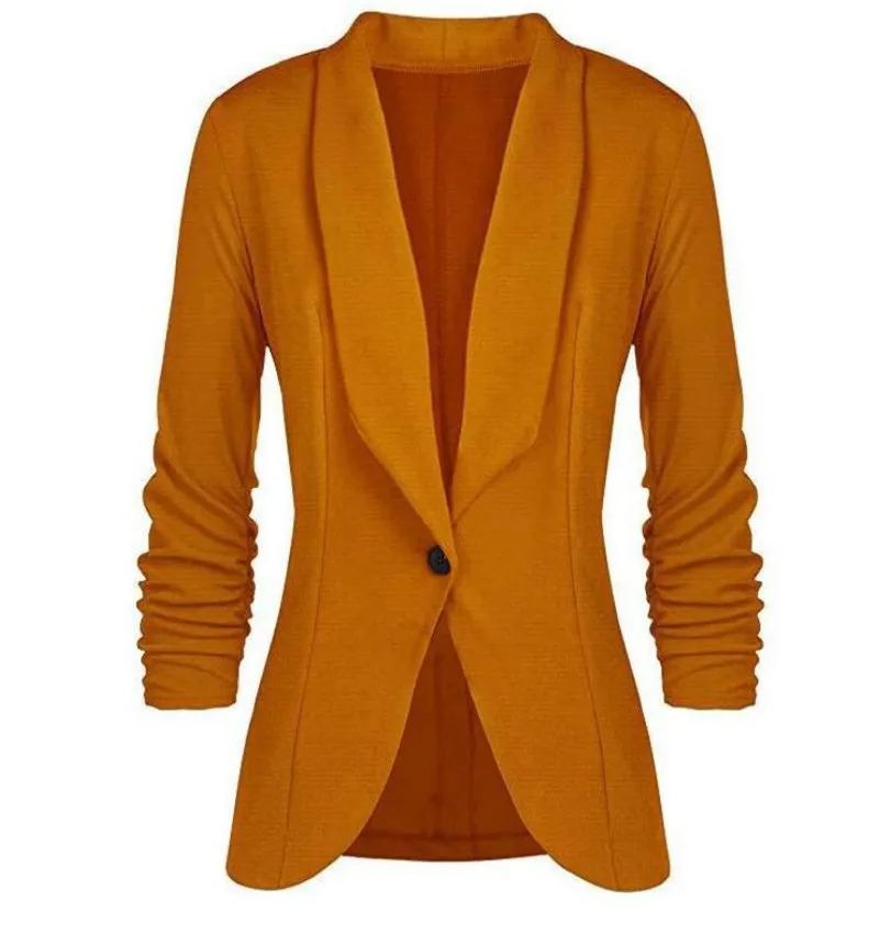 European and American Women's Small Suit Jacket Large size M-XXXL Fashion Waist-slim Small Suits Jacket Coats Spring and Autumn
European and American Women's Small Suit Jacket Large size M-XXXL Fashion Waist-slim Small Suits Jacket Coats Spring and Autumn