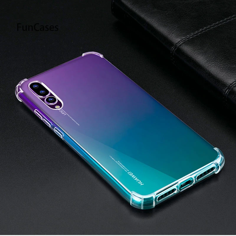 Прозрачный термополиуретановый чехол для телефона huawei Y7Pro Y9 P Smart 2019 P30 P20 lite Pro Nova 4E