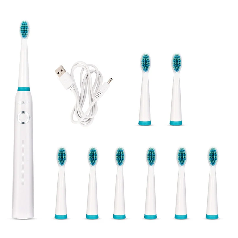 Sonic Electric Toothbrush Waterproof Electric Tooth Brush 3 Head USB Rechargeable Tooth Brush Heads 5 Cleaning Modes
Sonic Electric Toothbrush Waterproof Electric Tooth Brush 3 Head USB Rechargeable Tooth Brush Heads 5 Cleaning Modes