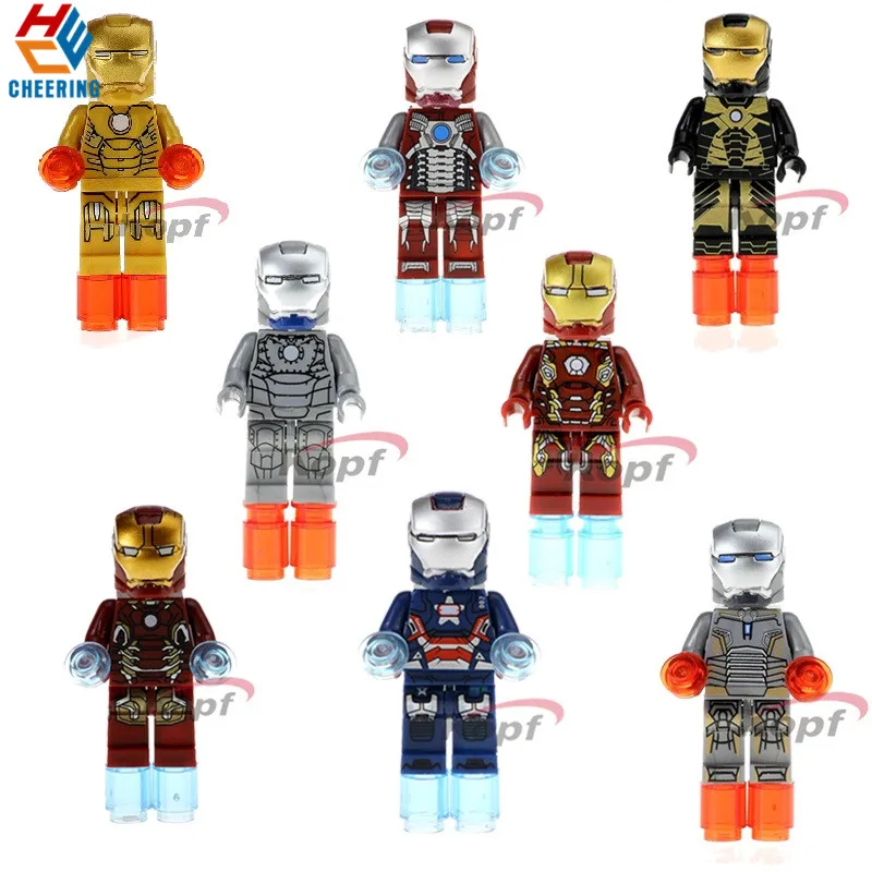 Single Sale Super Heroes Iron Man Patriot Action Figures Mark 21 5 41 2 45 40 43 Bricks Building Blocks Children Toys XH 027-034
Single Sale Super Heroes Iron Man Patriot Action Figures Mark 21 5 41 2 45 40 43 Bricks Building Blocks Children Toys XH 027-034