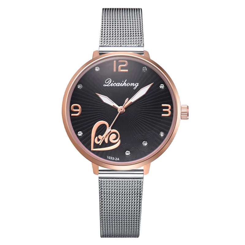 High Quality Women's Watches Bayan Kol Saaty Fashion Licaihong Heart-Shaped Mesh Belt Ladies Watch Rhinestone Horloge Dames@50
High Quality Women's Watches Bayan Kol Saaty Fashion Licaihong Heart-Shaped Mesh Belt Ladies Watch Rhinestone Horloge Dames@50