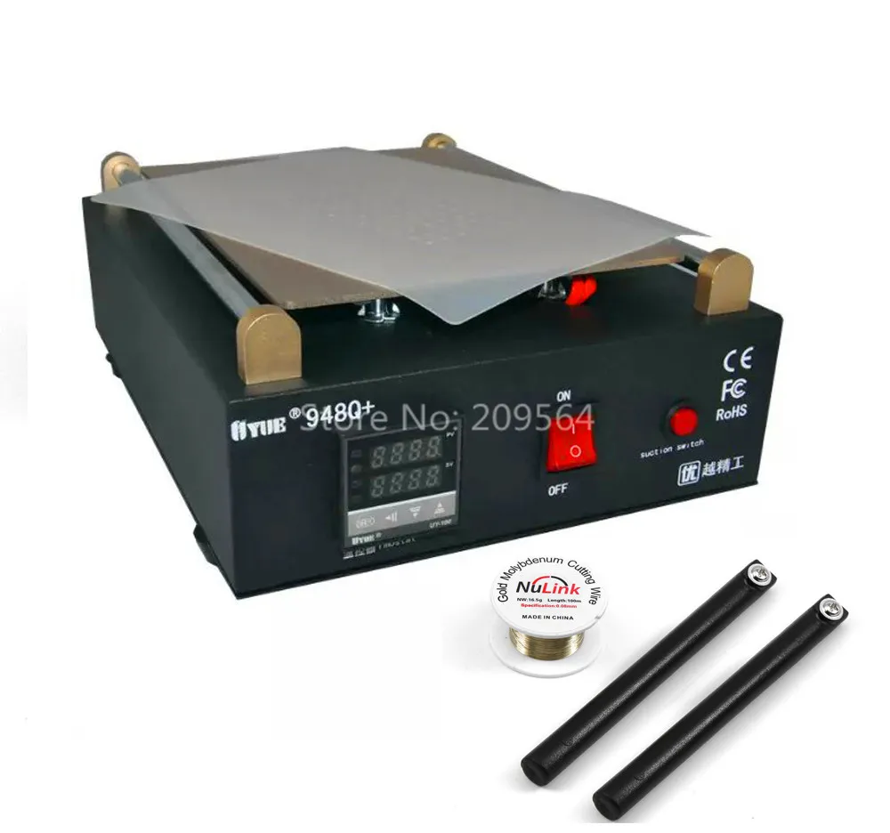 948Q+ Built-in Vacuum Pump LCD Touch Screen Separator Machine 11-inch Lens Glass Repair With 100m Cutting Wire and Handle
948Q+ Built-in Vacuum Pump LCD Touch Screen Separator Machine 11-inch Lens Glass Repair With 100m Cutting Wire and Handle