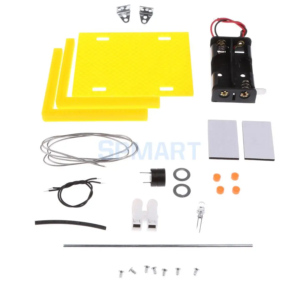 DIY Warning Device Toy Set Educational Electrical Analog Circuit Physics Science Experiment Discovery Kids Gift Teaching Aids