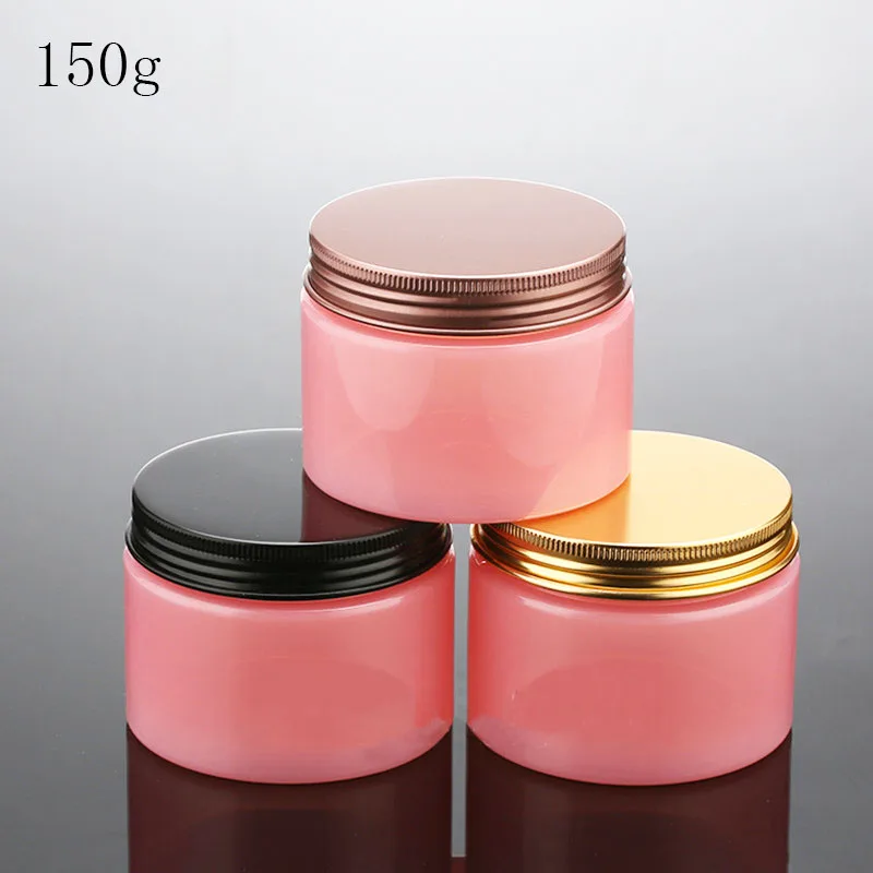 150ml Pink Cream Jar Makeup Container With Aluminum Screw Cap, 150g Empty Cosmetic Containers,Homemade Solid Perfume Container
150ml Pink Cream Jar Makeup Container With Aluminum Screw Cap, 150g Empty Cosmetic Containers,Homemade Solid Perfume Container