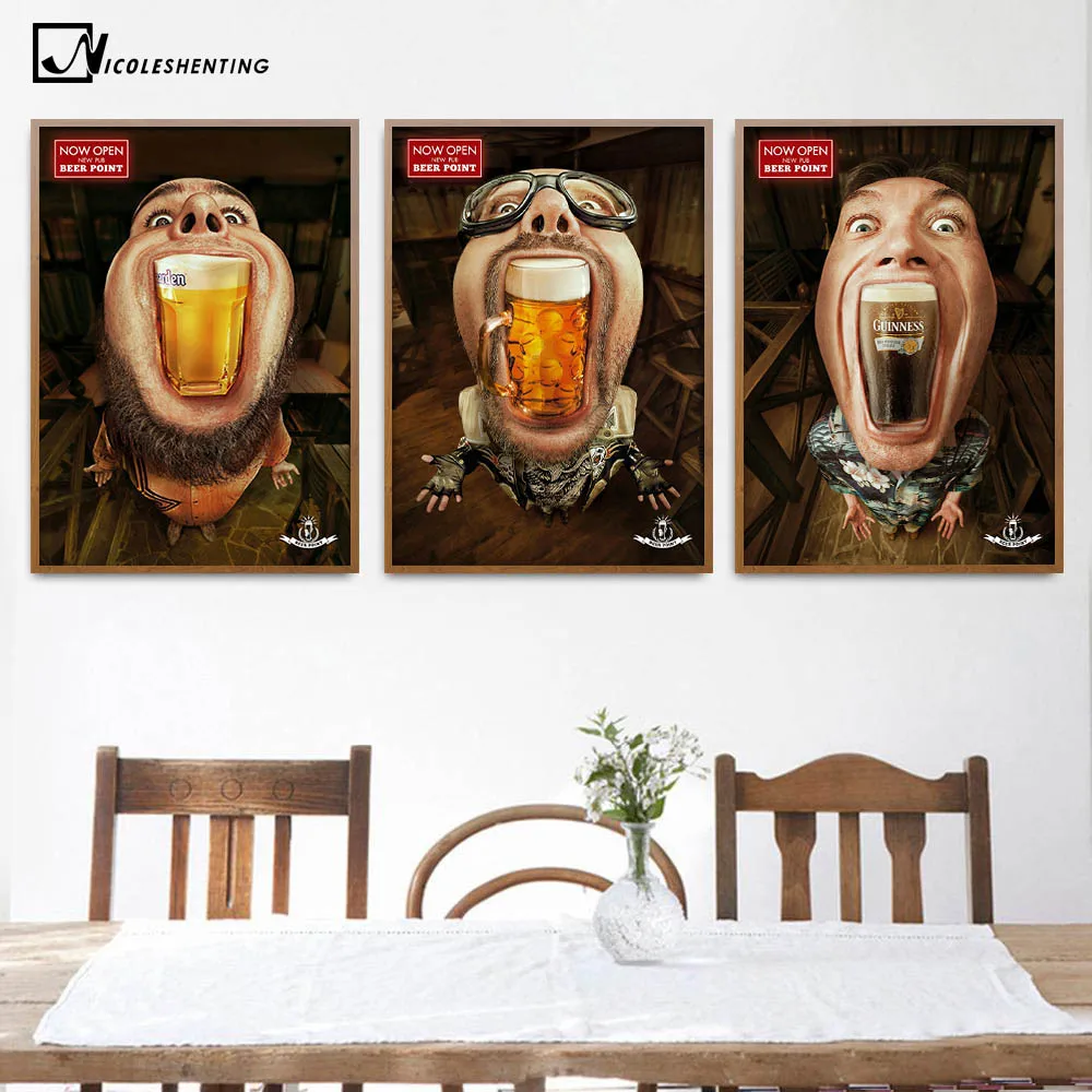 Drinking Beer Funny Poster Art Minimalist Canvas Painting Wall Picture Print Dining Room Bar Room Club Decoration 391
Drinking Beer Funny Poster Art Minimalist Canvas Painting Wall Picture Print Dining Room Bar Room Club Decoration 391