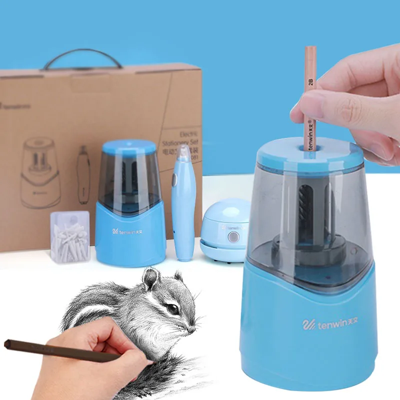 Student Electric Pencil Sharpener Mini Vacuum Cleaner Electric Eraser children School Supplies Set Student Stationery
Student Electric Pencil Sharpener Mini Vacuum Cleaner Electric Eraser children School Supplies Set Student Stationery