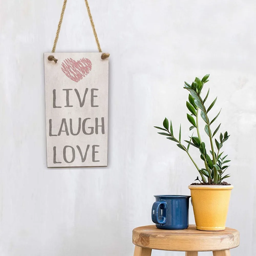 2019 Live Laugh Love Wooden Hanging Plaque Board Sign Home Room Decor Wedding Party Supplies
2019 Live Laugh Love Wooden Hanging Plaque Board Sign Home Room Decor Wedding Party Supplies