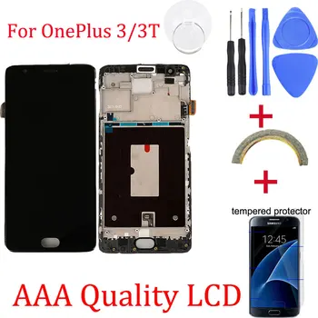 For Oneplus 3 Replacement LCD Display+Touch Screen Digitizer assembly replacement for oneplus 3T+with Free Tools Repair kit
For Oneplus 3 Replacement LCD Display+Touch Screen Digitizer assembly replacement for oneplus 3T+with Free Tools Repair kit