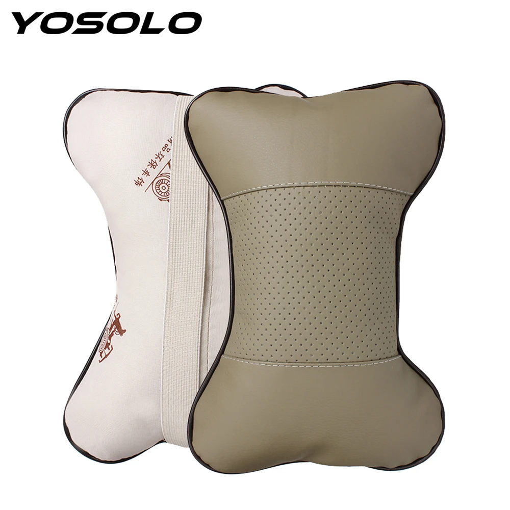 YOSOLO 2PCS Bone Shape Car Neck Pillow Perforating Design PU Leather Car Auto Neck Rest Cushion Headrest Pillow Car Accessories
YOSOLO 2PCS Bone Shape Car Neck Pillow Perforating Design PU Leather Car Auto Neck Rest Cushion Headrest Pillow Car Accessories