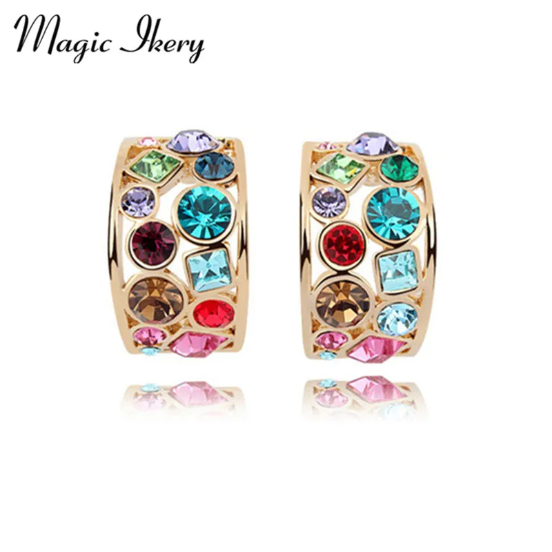 Magic Ikery Gold Color Earrings Fashion Jewelry Women Crystal Star stud earrings Rhinestone Jewelry earrings for women MK00090
Magic Ikery Gold Color Earrings Fashion Jewelry Women Crystal Star stud earrings Rhinestone Jewelry earrings for women MK00090