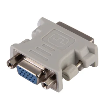 HDTV LCD Monitor Adapter DVI to VGA M/F Video Converter DVI-I Dual Link 24+5 pin Male to VGA Female Adapter Connector
HDTV LCD Monitor Adapter DVI to VGA M/F Video Converter DVI-I Dual Link 24+5 pin Male to VGA Female Adapter Connector